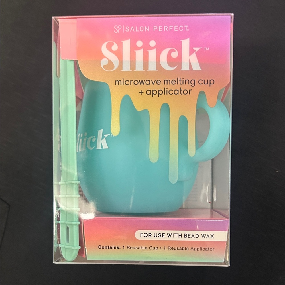 Sliick Microwave Melting Cup + Applicator - Teal